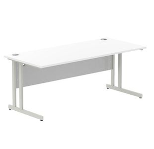 Impulse 1600X800 Desk Cntlvr Wh Sl
