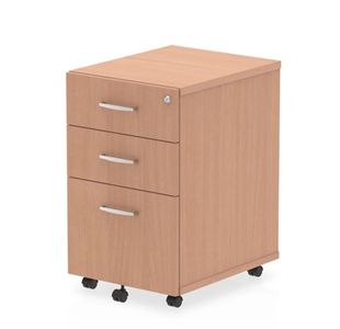 Impulse 3Drw Mobile Pedestal Beech