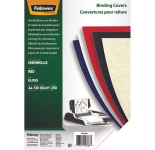 Chromolux Gloss Covers - Red A4