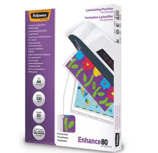 A4 Pre-Punched 80 Micron Laminating Pouc