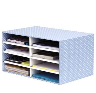 Desktop Sorter Blue/White 1Pk