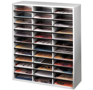 Fellowes Lit Org 36 A4 Cmprt Dve Gry