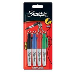 Sharpie Mini Perm Mkr Astd Col Pk4