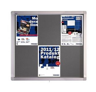 Showcase Eco With Swing Doors Felt Grey