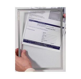 Doc Holder A4 Magn Grey Pk5