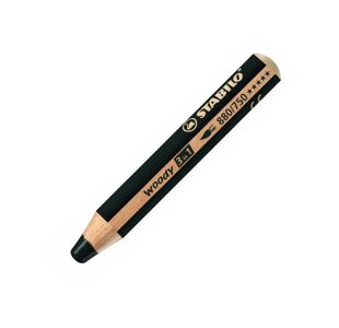 Stabilo Woody 3 In 1 Pencils Black