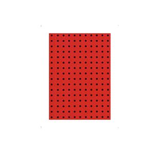 Circulo Notebook Red On Black A7 Unlined