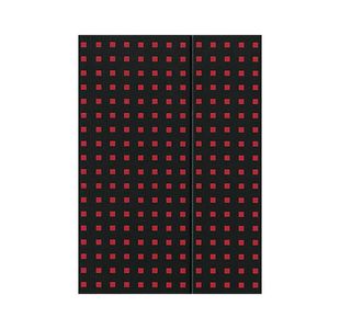 Quadro Notebook Black On Red A4, Lined