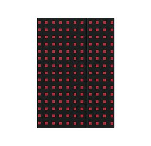 Quadro Notebook Black On Red B5, Lined