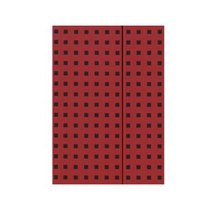 Quadro Notebook Red On Black B5, Unlined