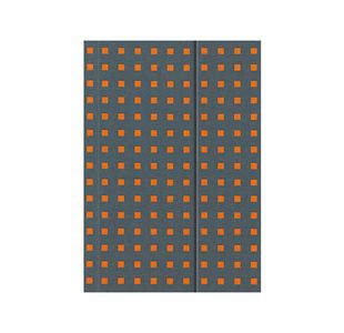 Quadro Notebook Grey On Orange B5, Lined