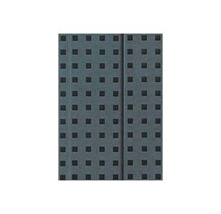 Quadro Notebook Grey On Black B6, Lined