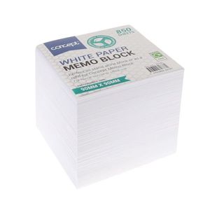 Concept 90X90Mm White Paper Block (850)