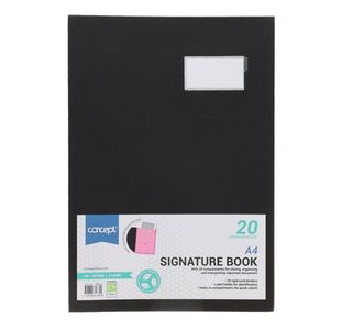 Concept A4 Signature Book 20 Compartment