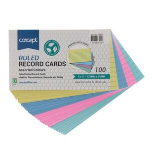 Concept Pkt.100 5�X3� Ruled Record C