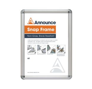 A2 Snap Frame 25Mm Chm Effect Crnr