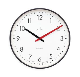 Riley Office Clock Black 30Cm 22573
