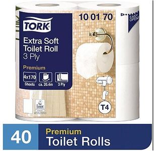 Prem T4 White Xs Toilet Roll Pk40