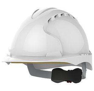 Evo3 White Vented Wr Saf Helmet