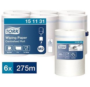 M2 Wiping Paper White Roll 275M Pk6