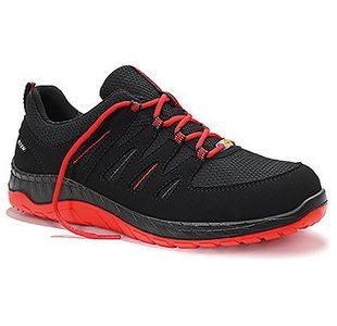Elten Maddox Blk/Red Esd Trainers 8