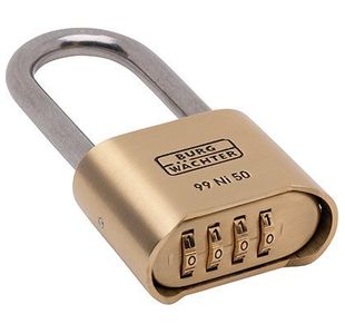 No 99 4Dial Long-Shack Brass Padlock