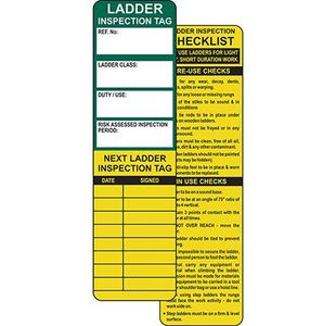 Assettag Ladder Saf Insert Tags Pk10