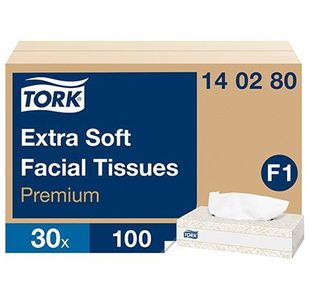 Prem F1 White Xs Facial Tissues Pk30