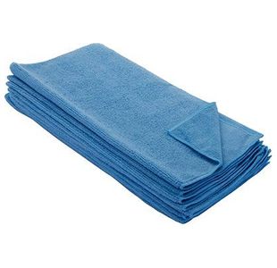 Blue Microfibre Cleaning Cloths Pk10