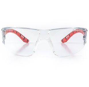 Stream Red/Clear Saf Glasses
