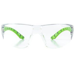 Stream Green/Clear Saf Glasses
