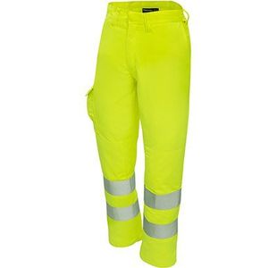7418 Mens Ylw Hi-Vis Trs 48R
