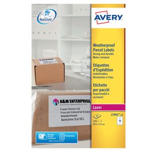 Avery Wprf Ship Lbl 99.1X57Mm Pk250