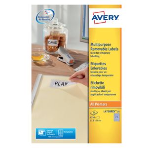 Avery Removable Lbl 270/Sht 25 Shts