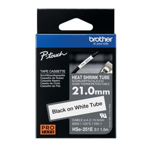 Brother Hse Tube Tpe 21.0Mm Blk/Wht