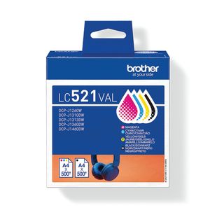 Brother Lc521Val Ink Cart Val Pack