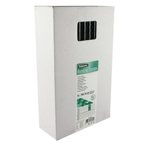 Fellowes Bndg Combs 14Mm Blk Pk100