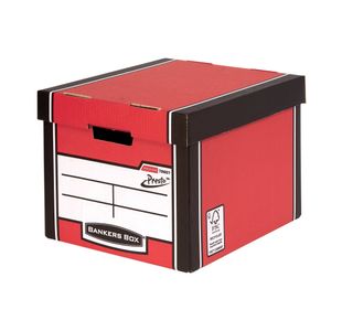 Premium Tall Storage Box Red Pk5