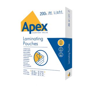 Fellowes Apex Lamg Pouch A4 Pk200