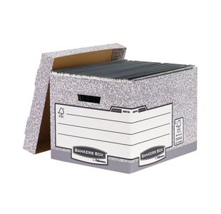 Bankers Box Stor Box Std Grey Pk10