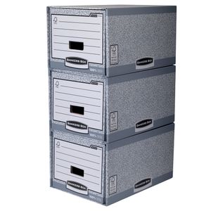 Bankers Box Stor Drawer Gry/Wht Pk5