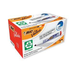Bic Velleda 1701 Markers Red Pk12