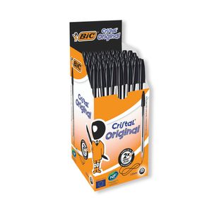 Bic Cristal Ball Pen Med Blk Pk50