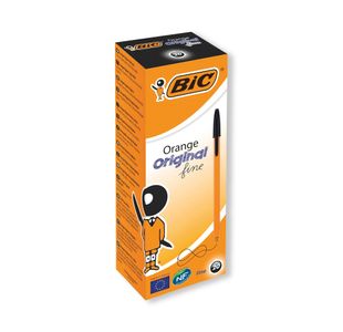 Bic Orange Fine Bpoint Pen Blk Pk20