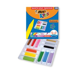 Bic Plastidecor Col Crayons Pk288