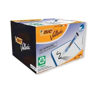 Bic Velleda 1701 Markers Black Pk48