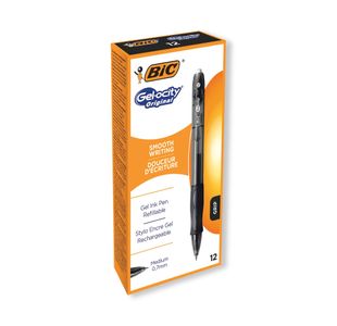 Bic Gelocity Rt Gel Pen Blk Pk12