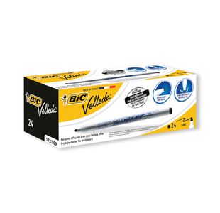 Bic Velleda Marker 1721 Blk Pk24