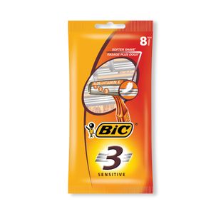 Bic 3 Sensitive Razor Pouch Pk8