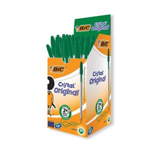 Bic Cristal Ballpoint Pen Green Pk50